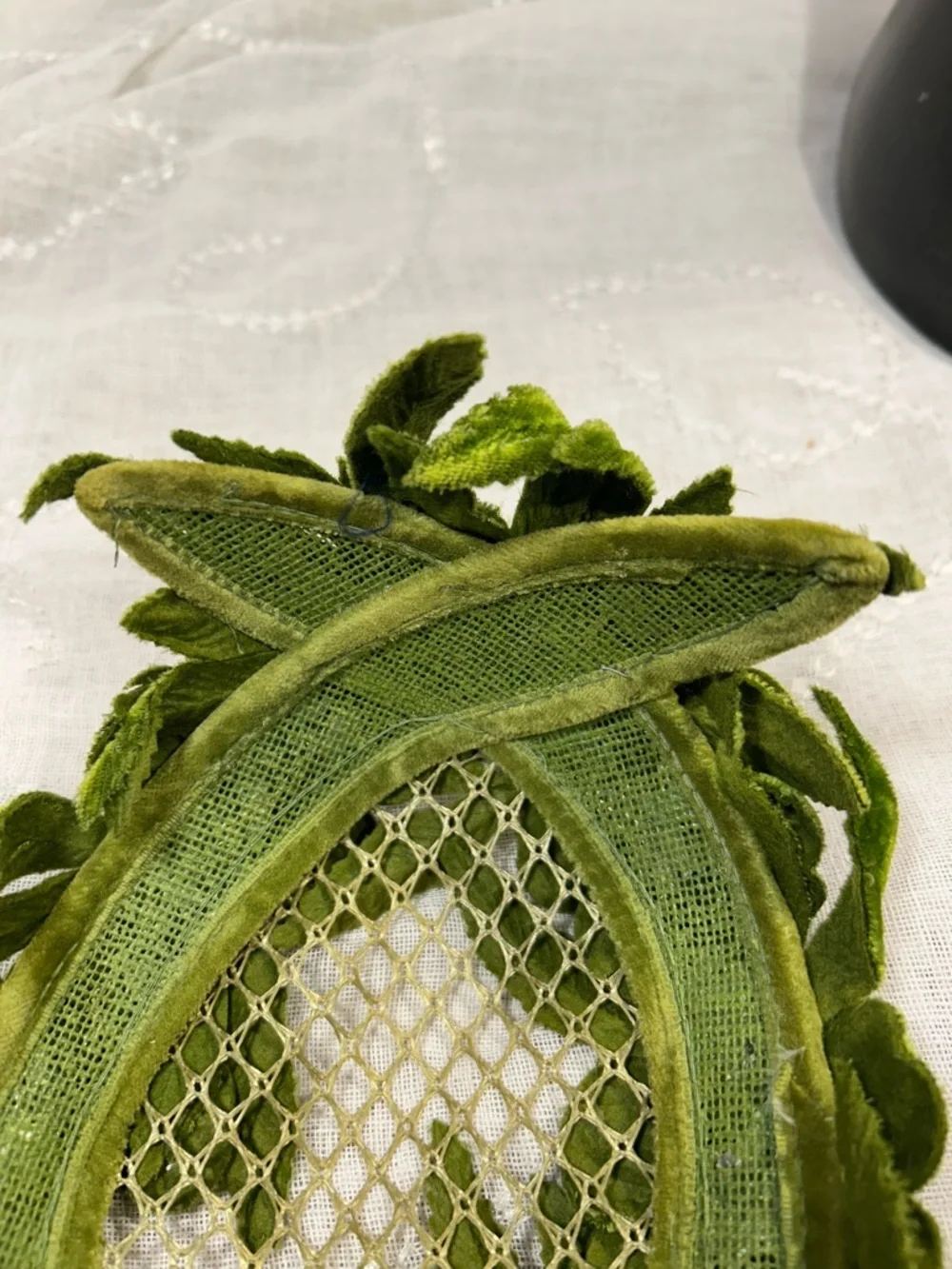 Vintage floral flower headpiece halo piece - Picture 6 of 9